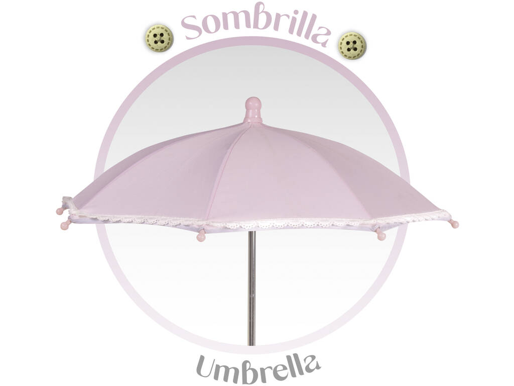 Poupée Sophie pliable et réincarnée avec parasol