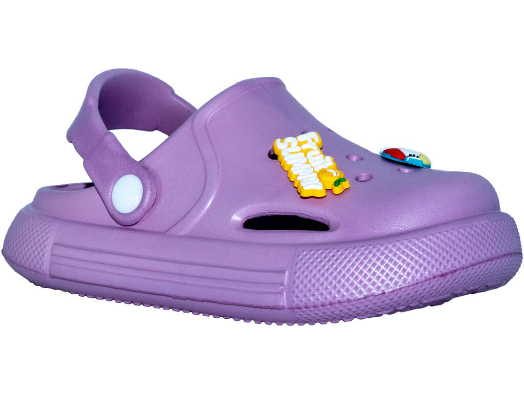 Tamancos Perfurados EVA Infantis Roxo Tamanho 22