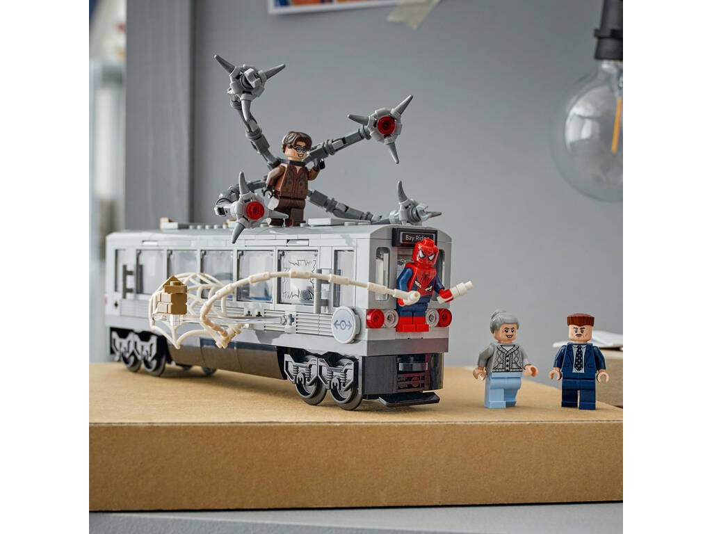 Lego Super Heroes Marvel Spiderman Vs Doc Ock Escena del Tren Subterraneo