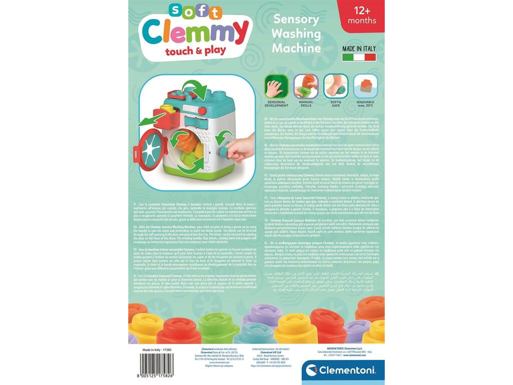Clemmy Machine à laver sensorielle avec 6 blocs