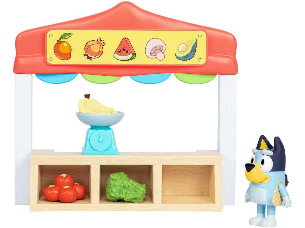 Bluey Set Mini Playset con Figura y Accesorios