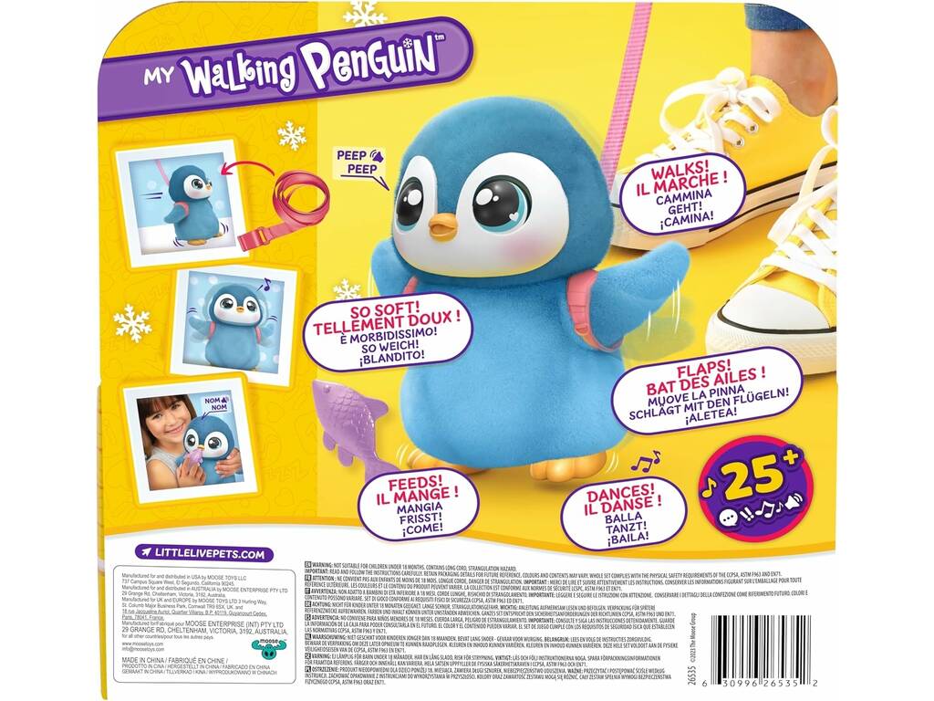 Little Live Pets My Walking Penguin Waddles with Sounds