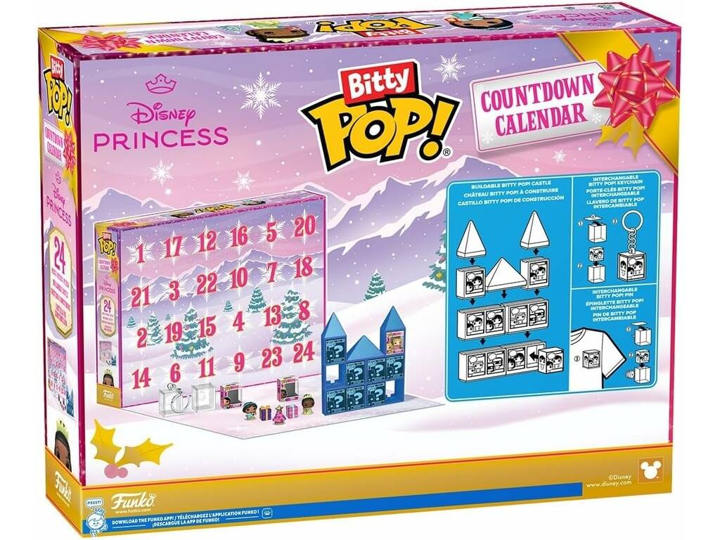 Funko Bitty Pop Calendrier de l'Avent Princesses Disney