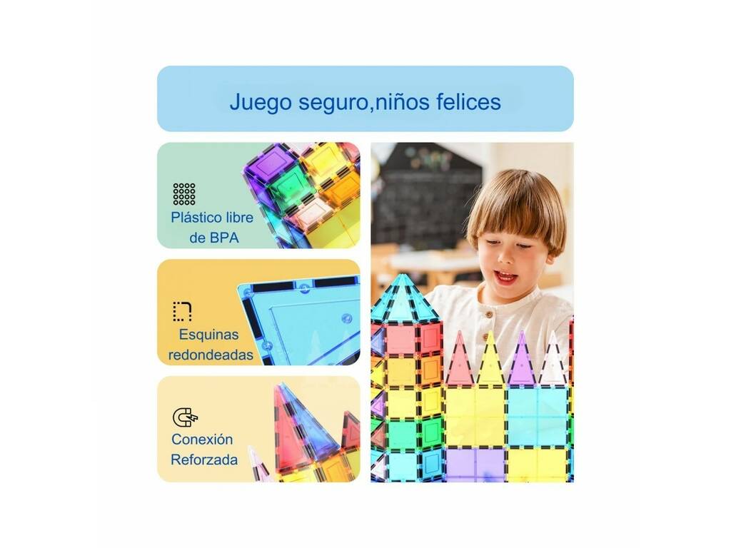 Picasso Tiles Créations magnétiques Pack de 61 pièces