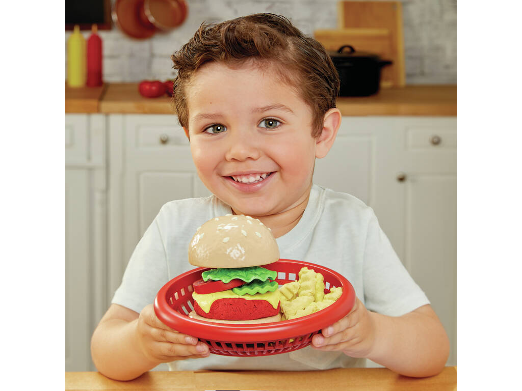 Little Tikes Creative Chefs Pack Hamburger avec pâte à modeler et sable magique