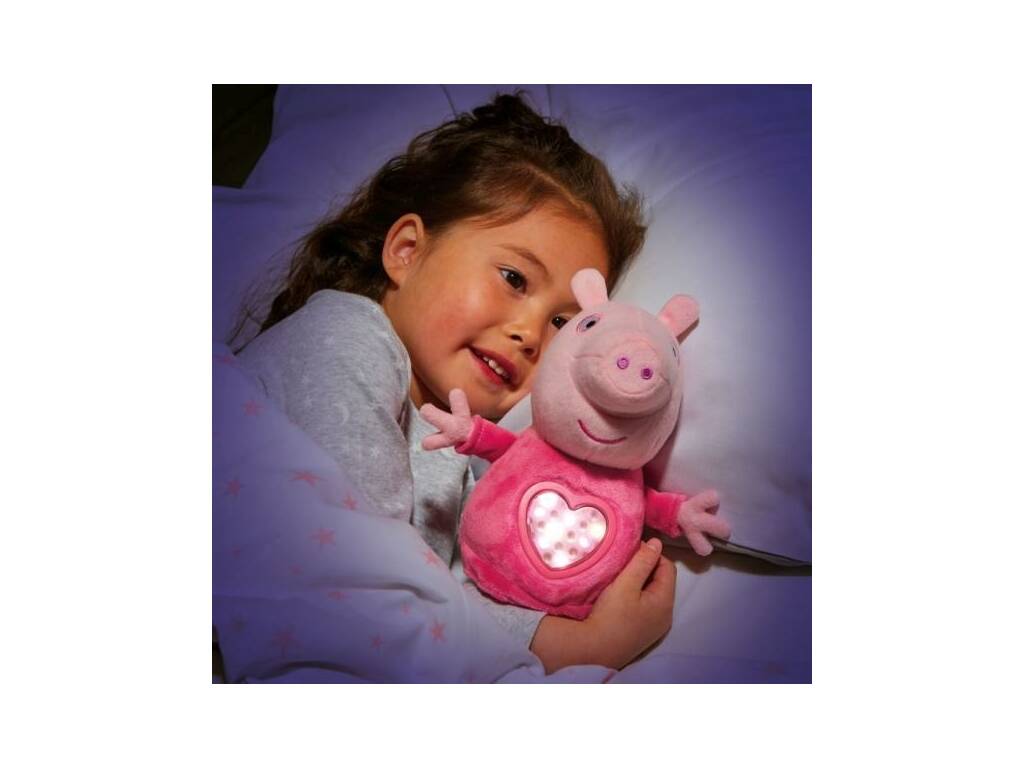 Peppa Pig Peluche Fiesta de Pijamas de 20 cm con Luz y Sonidos