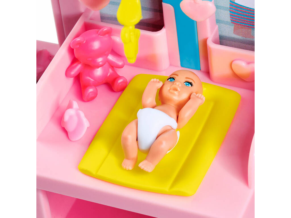 Steffi Love Poupée avec chambre de bébé nouveau-né et accessoires