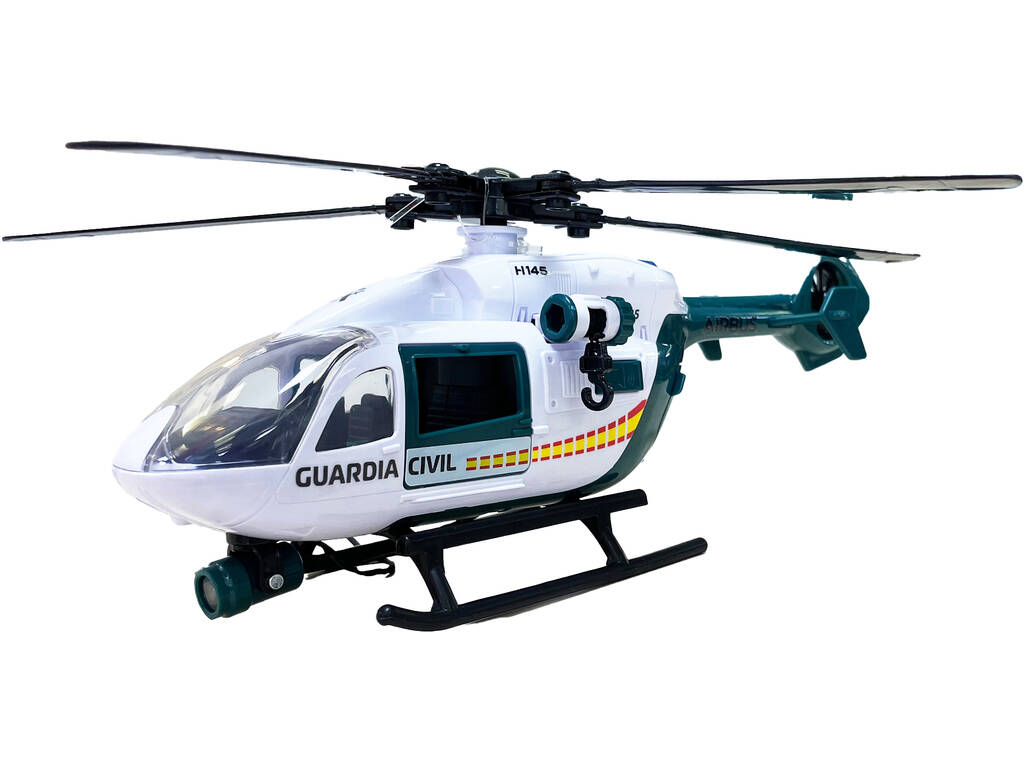 Dickie Toys Hélicoptère Airbus de la Garde civile de 36 cm avec lumière et sons