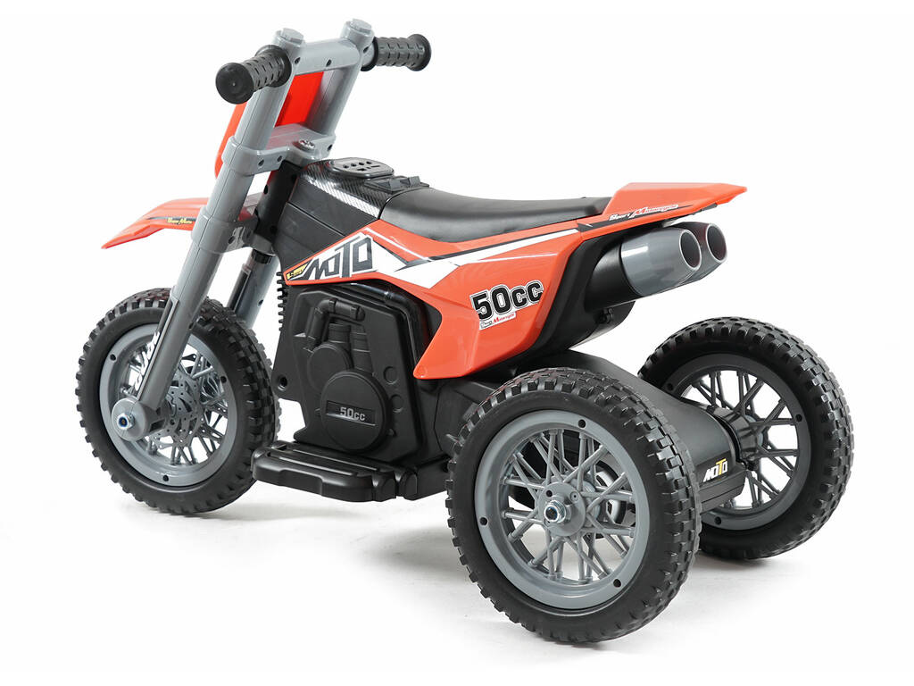 Moto a Batería Roja de 6V con 3 Ruedas