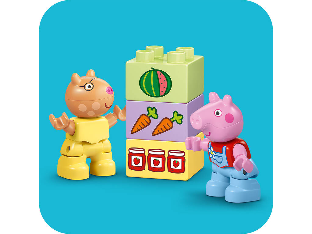 Lego Duplo Peppa Pig Tractor y Mercado