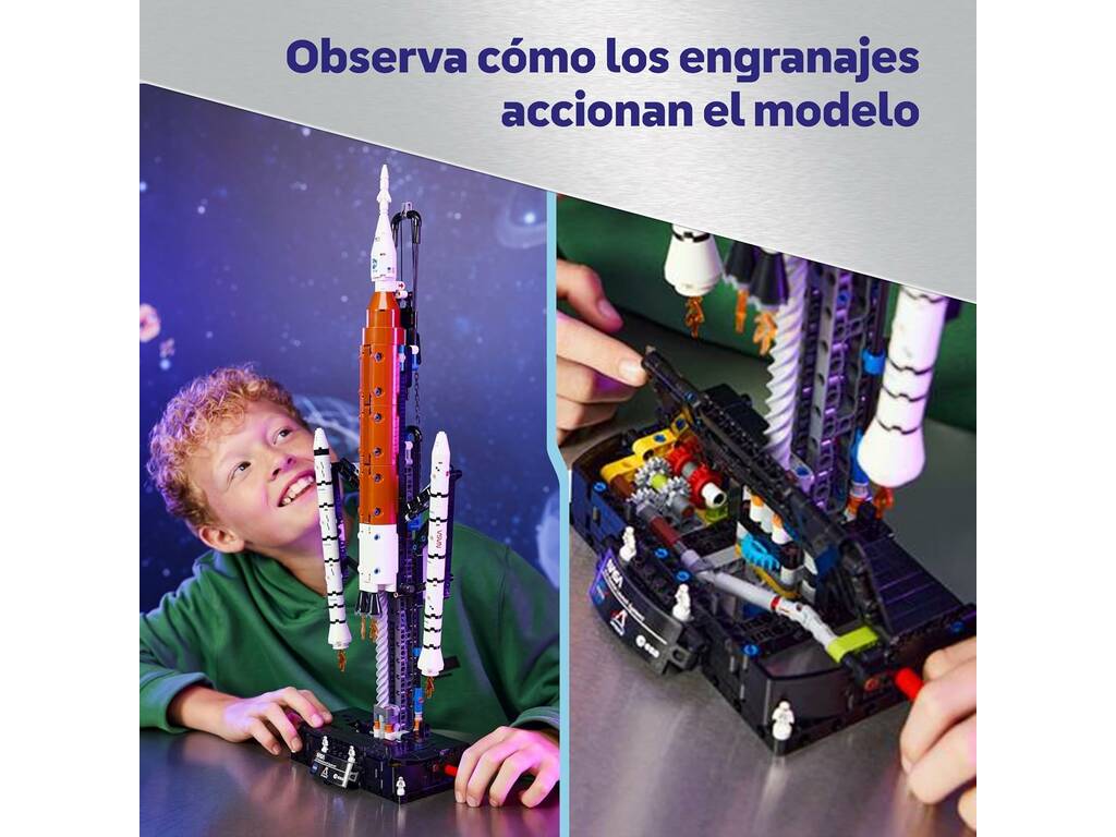 Lego Technic Space Razzo del sistema di lancio spaziale NASA Artemis