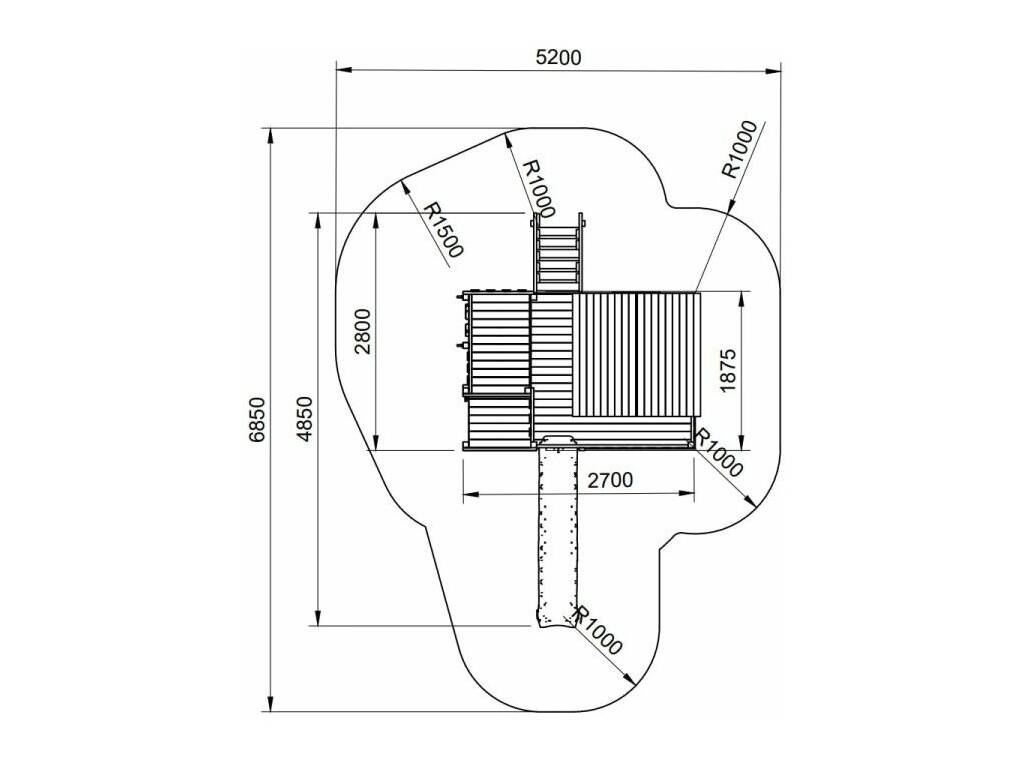 Parc pour enfants Siracusa XL de 304 x 273 x 486,5 cm Masgames MA700440X