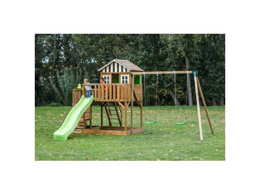 Parque Infantil Siracusa XL com Baloiço Duplo de 304x578x486,5 cm Masgames MA700442X