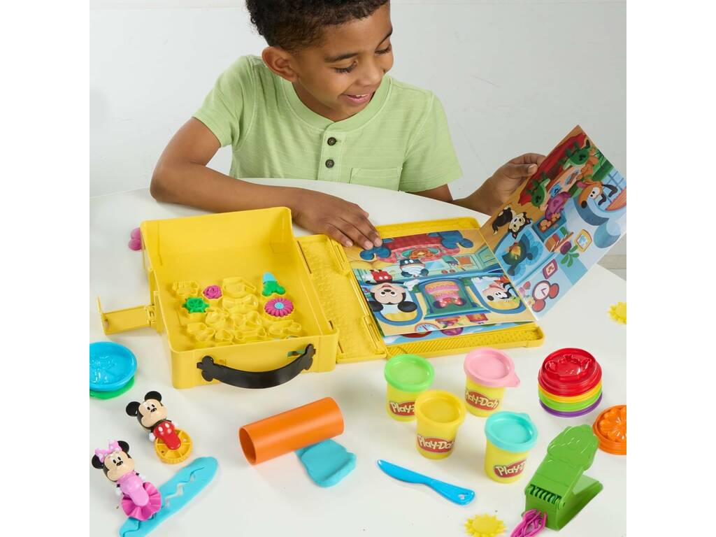 Play-Doh Disney Jr. Mickey Mouse Clubhouse un coffret pour créer une histoire avec de la pâte à modeler et des accessoires