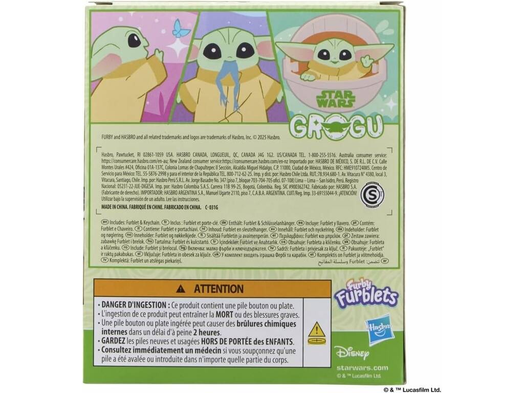 Furby Furblets Star Wars Poupée Interactive Grogu avec Sons