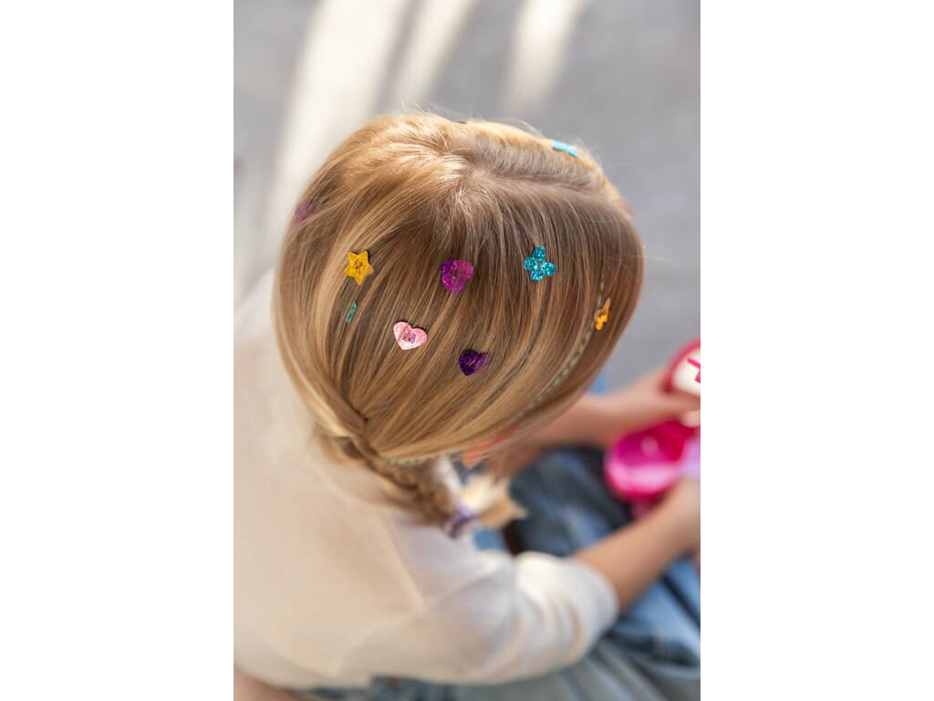 Funlockets Brosse à cheveux secrète avec applicateur de paillettes