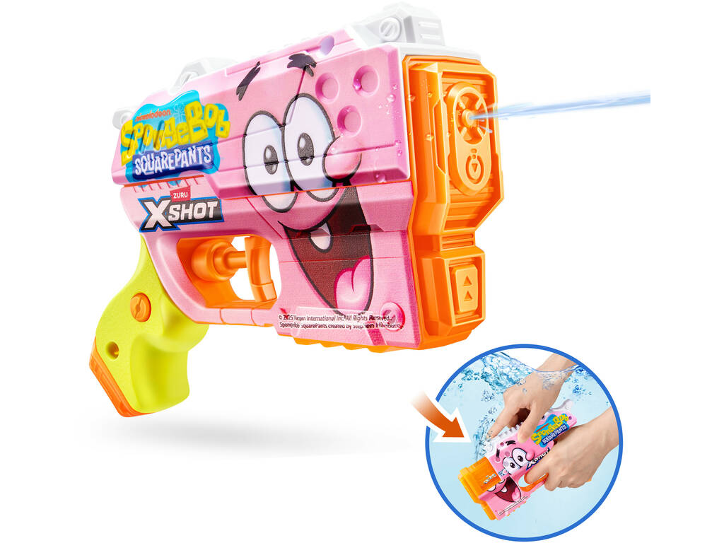 Zuru X-Shot Jr. Bob Esponja Lançador de Água Skins