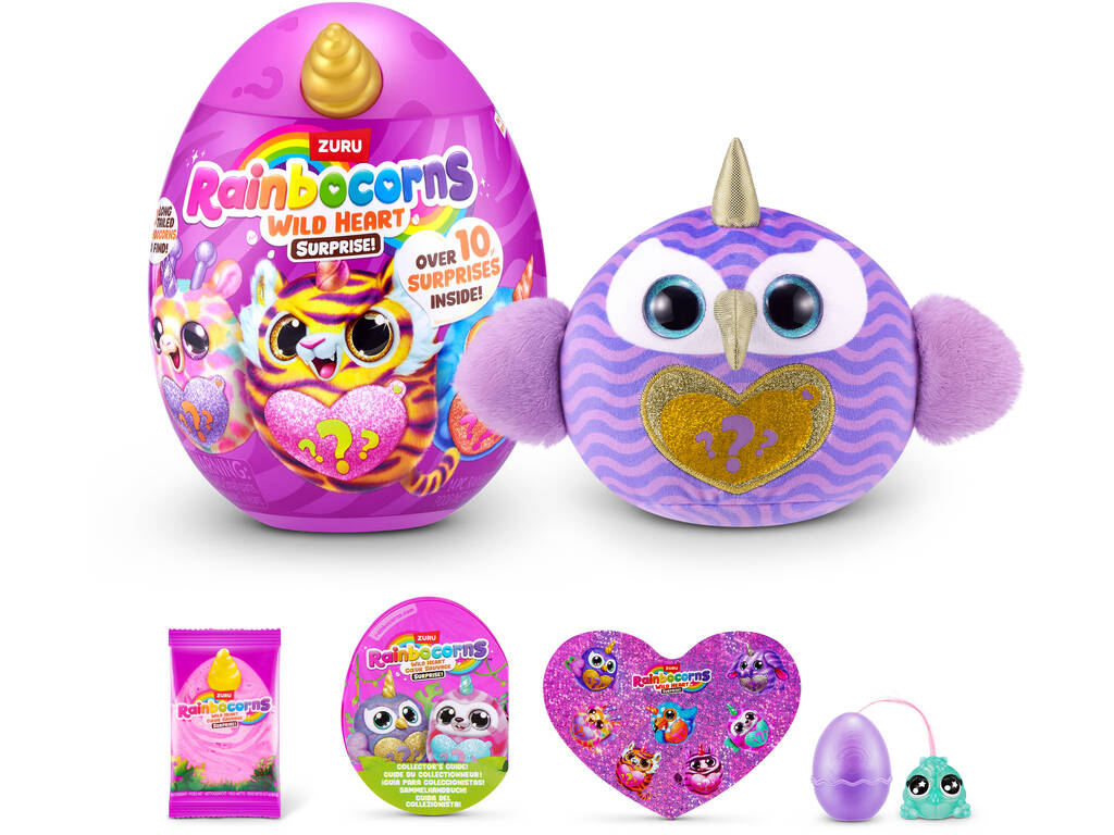 Zuru Rainbocorns Wild Heart Coeur Sauvage Œuf avec peluche surprise et accessoires
