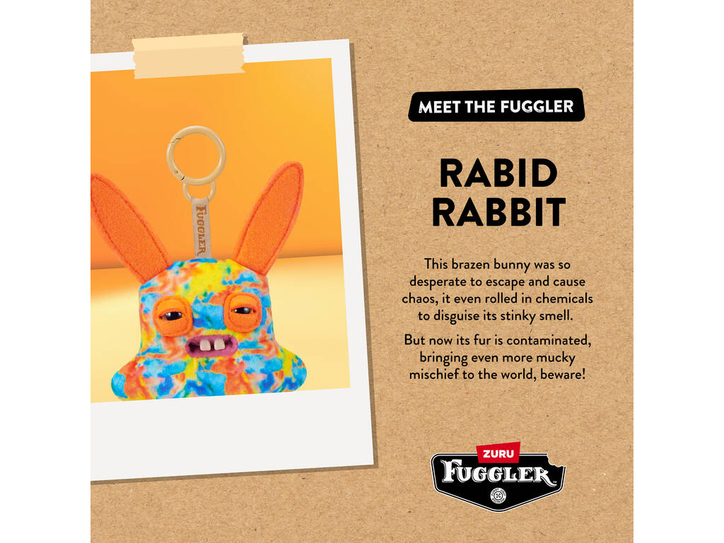 Zuru Fuggler Portachiavi di peluche da 12 cm