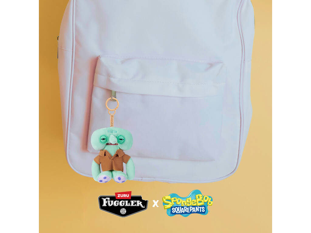 Zuru Fuggler Bob Éponge Porte-clés en peluche Personnage de 12 cm