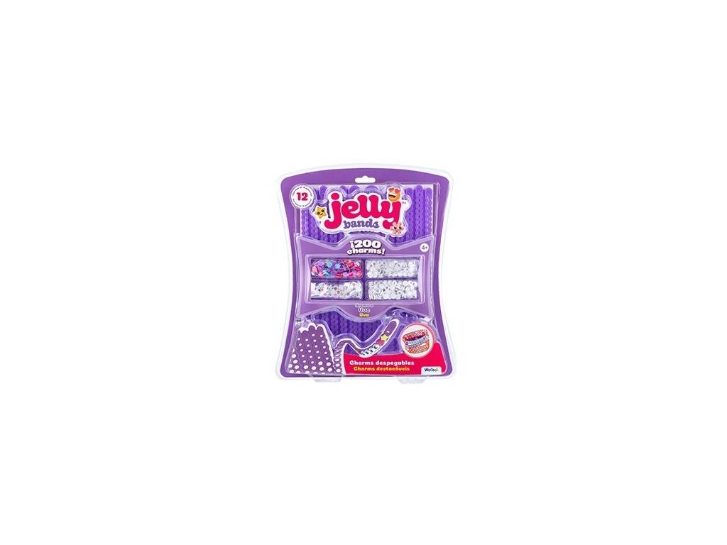 Lot de bracelets d'amitié Jelly Bands avec 200 breloques