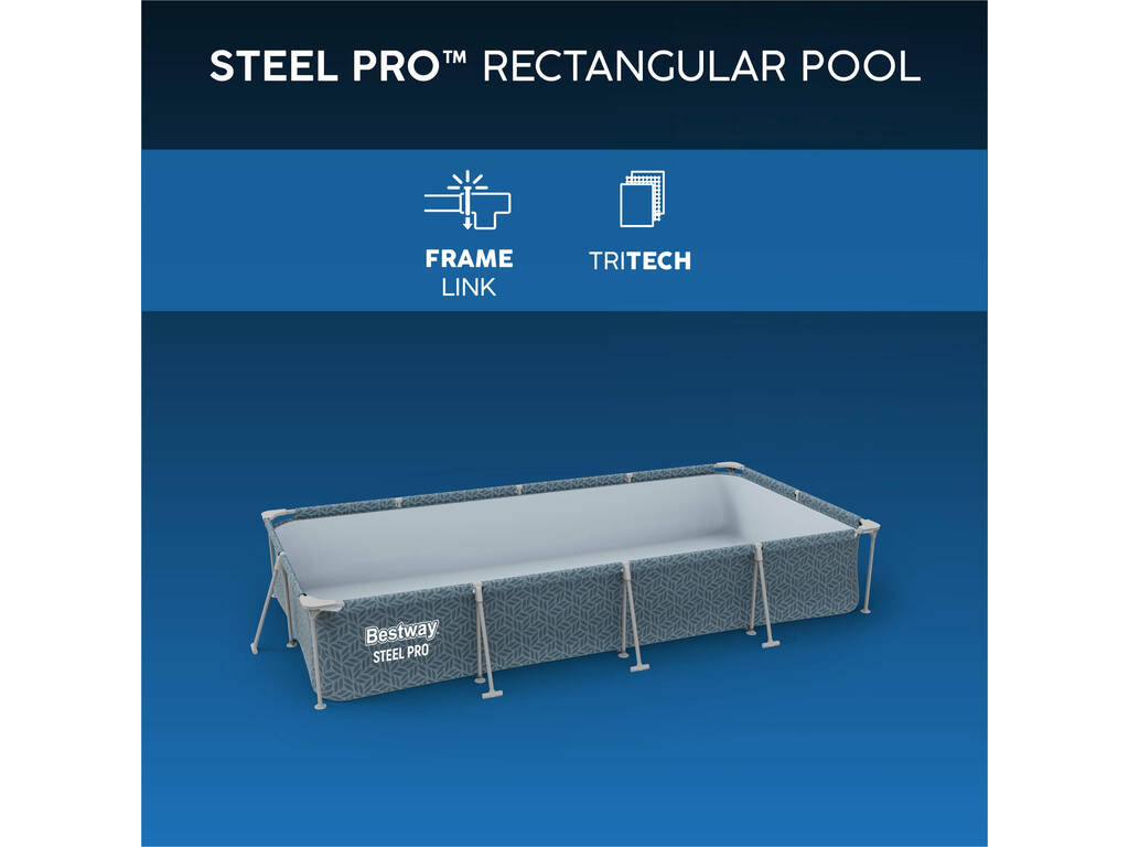 Piscina desmontável 400x211x81 cm.Bestway 56424
